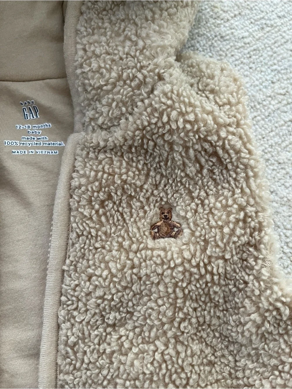 GAP Teddy Fleece Hooded Vest